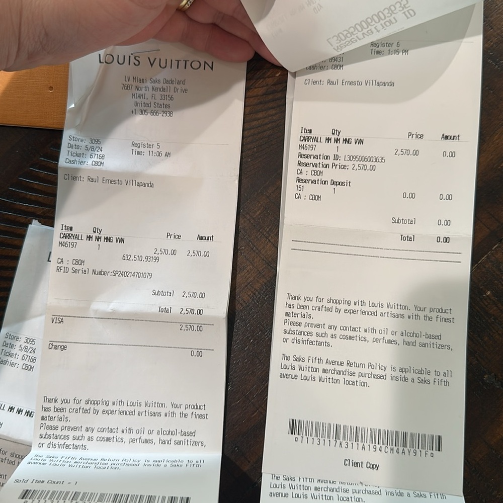 Louis Vuitton Carryall MM Monogram Pouch Wrislet - Picture 8 of 8